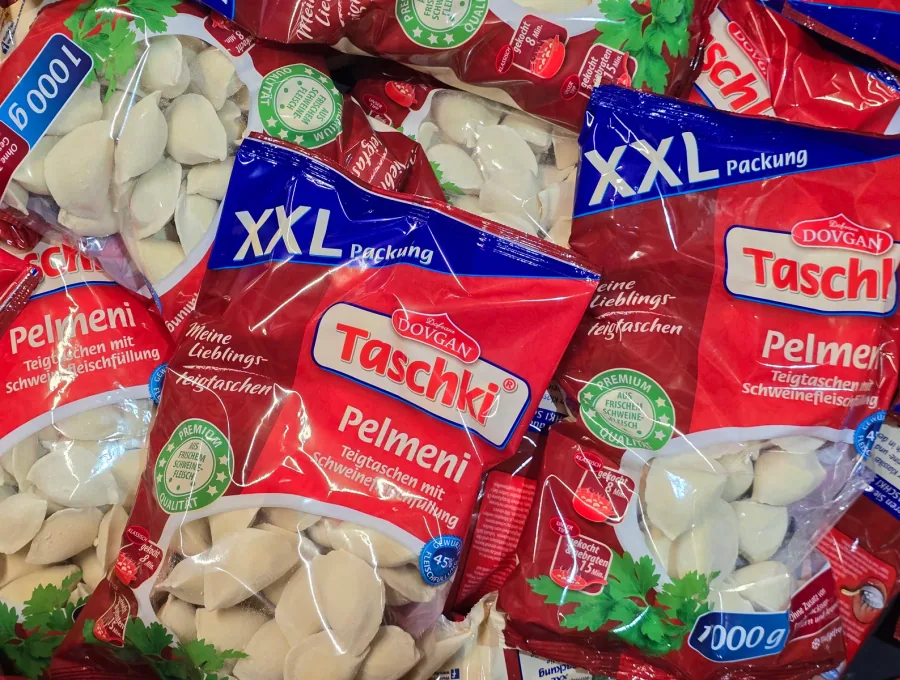 Dovgan Taschki Pelmeni Verpackungen